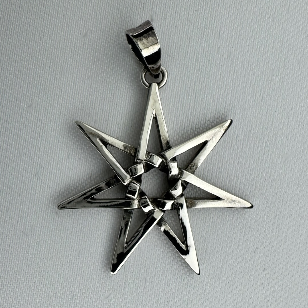 Seven Sister Star Sterling Silver Pendant