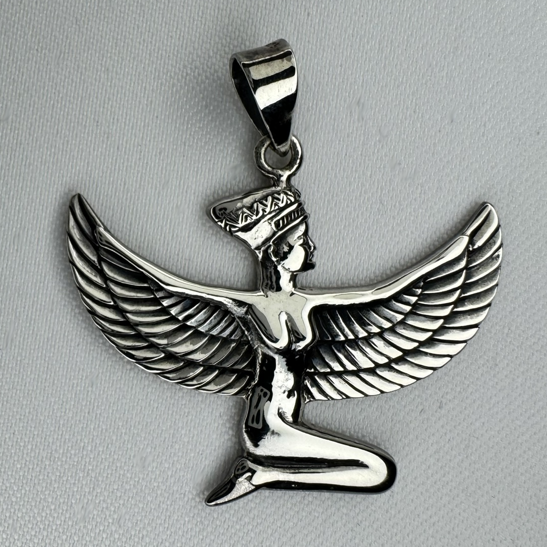 Isis Goddess Sterling Silver Pendant