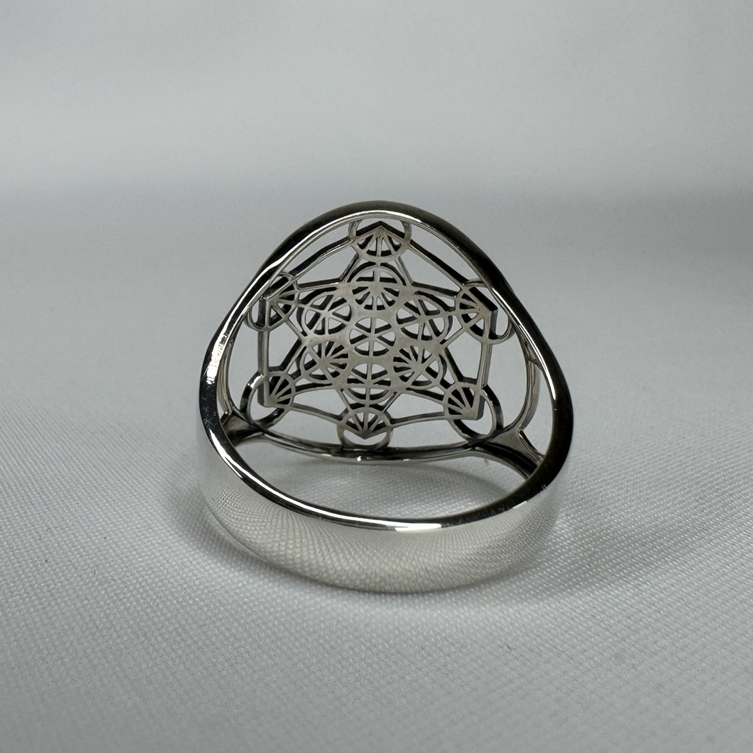 Metatron's Cube Sterling Silver Ring