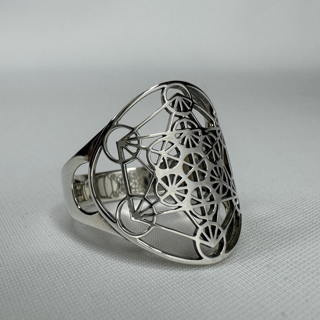 Metatron's Cube Sterling Silver Ring