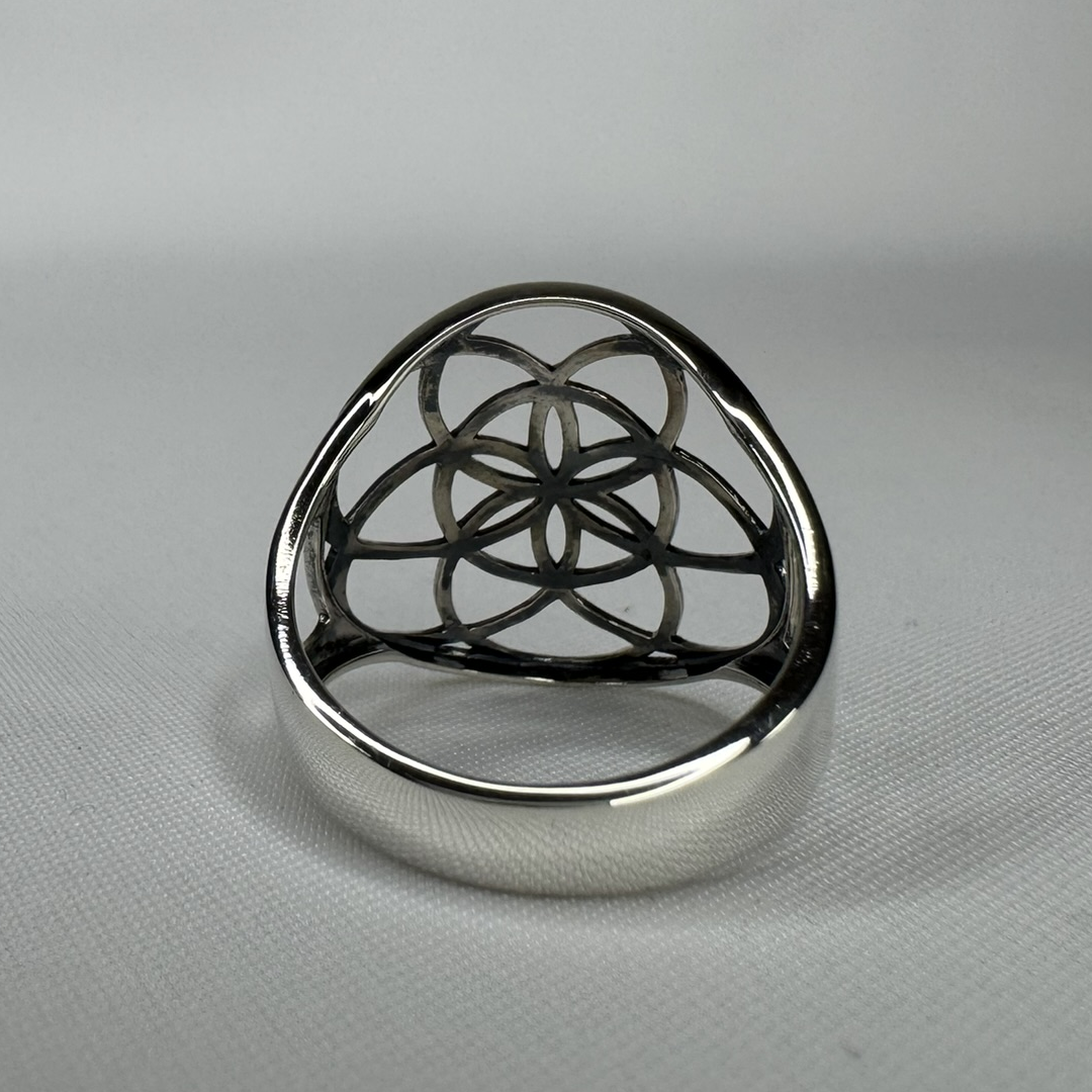 Seed of Life Sterling Silver Ring
