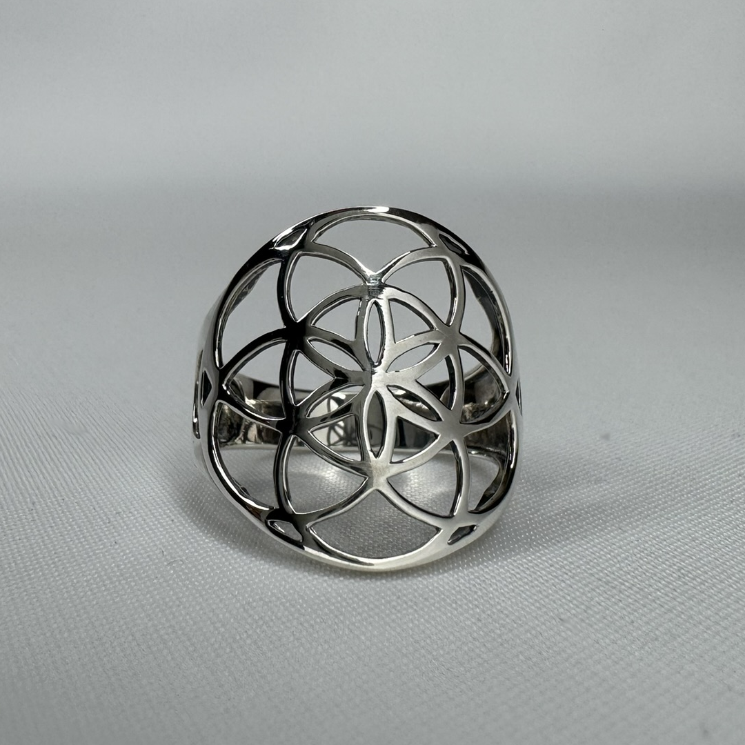 Seed of Life Sterling Silver Ring