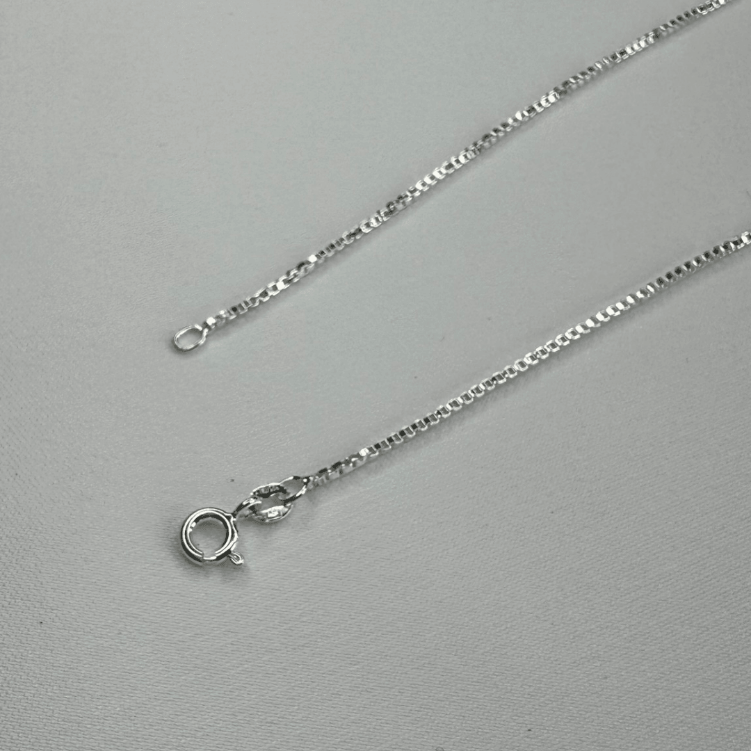 Sterling Silver Round Box Chain 1.5mm