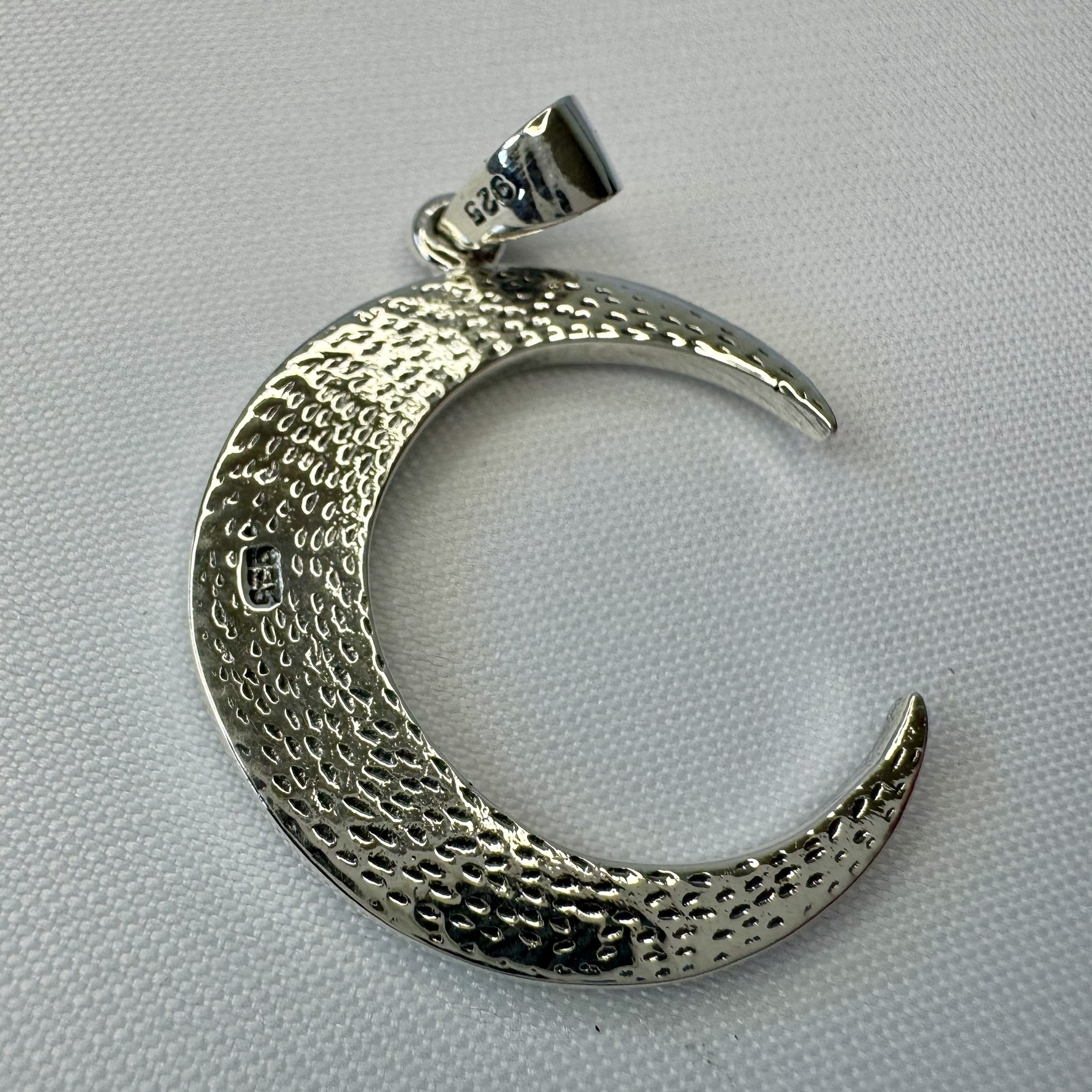 Celtic Moon Sterling Silver Pendant