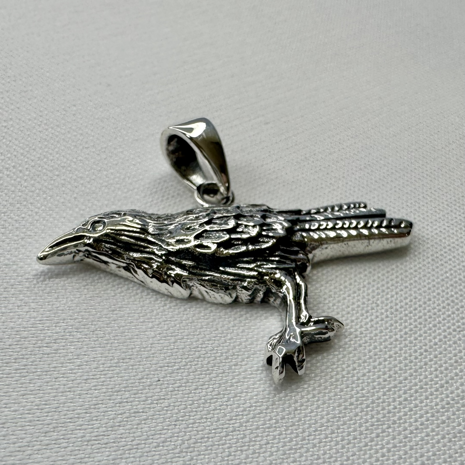 Raven Sterling Silver Pendant