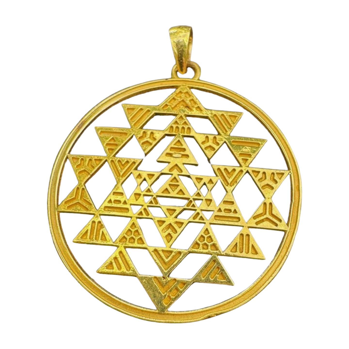 Sri Yantra 22k Gold Pendant
