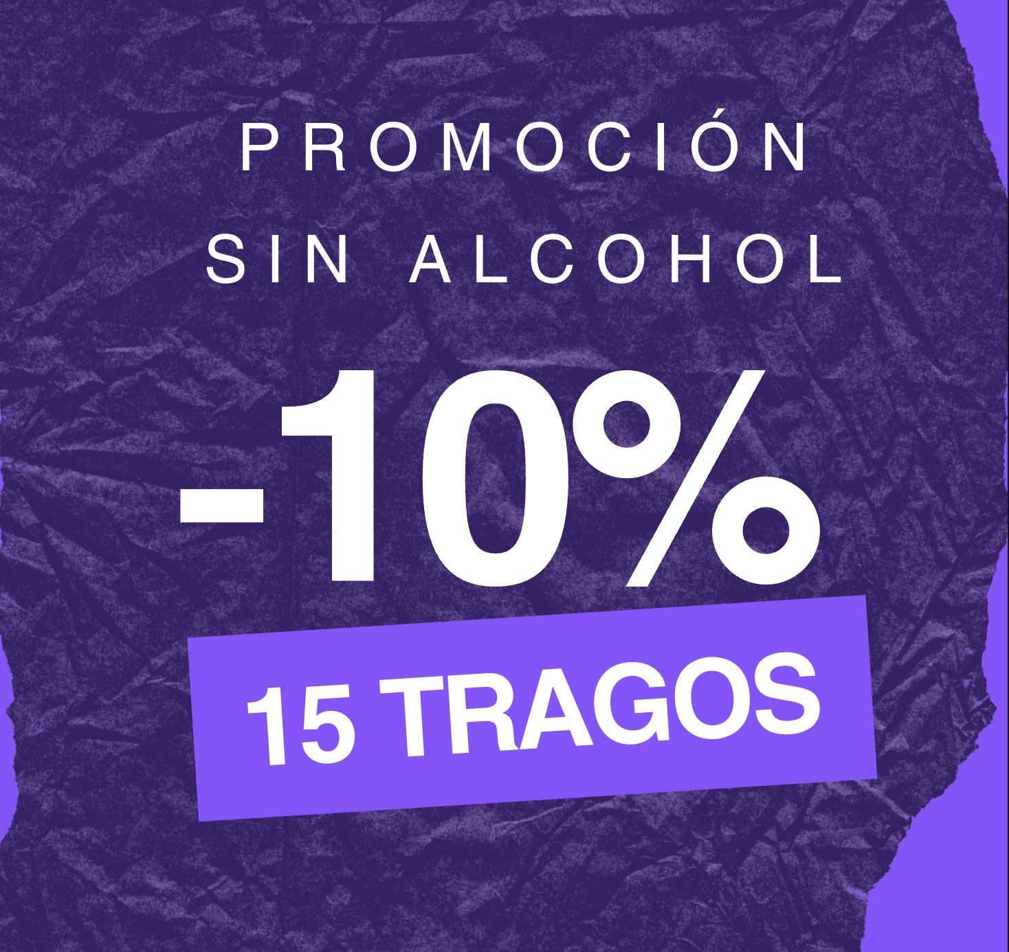 PROMO 15 TRAGOS SIN ALCOHOL