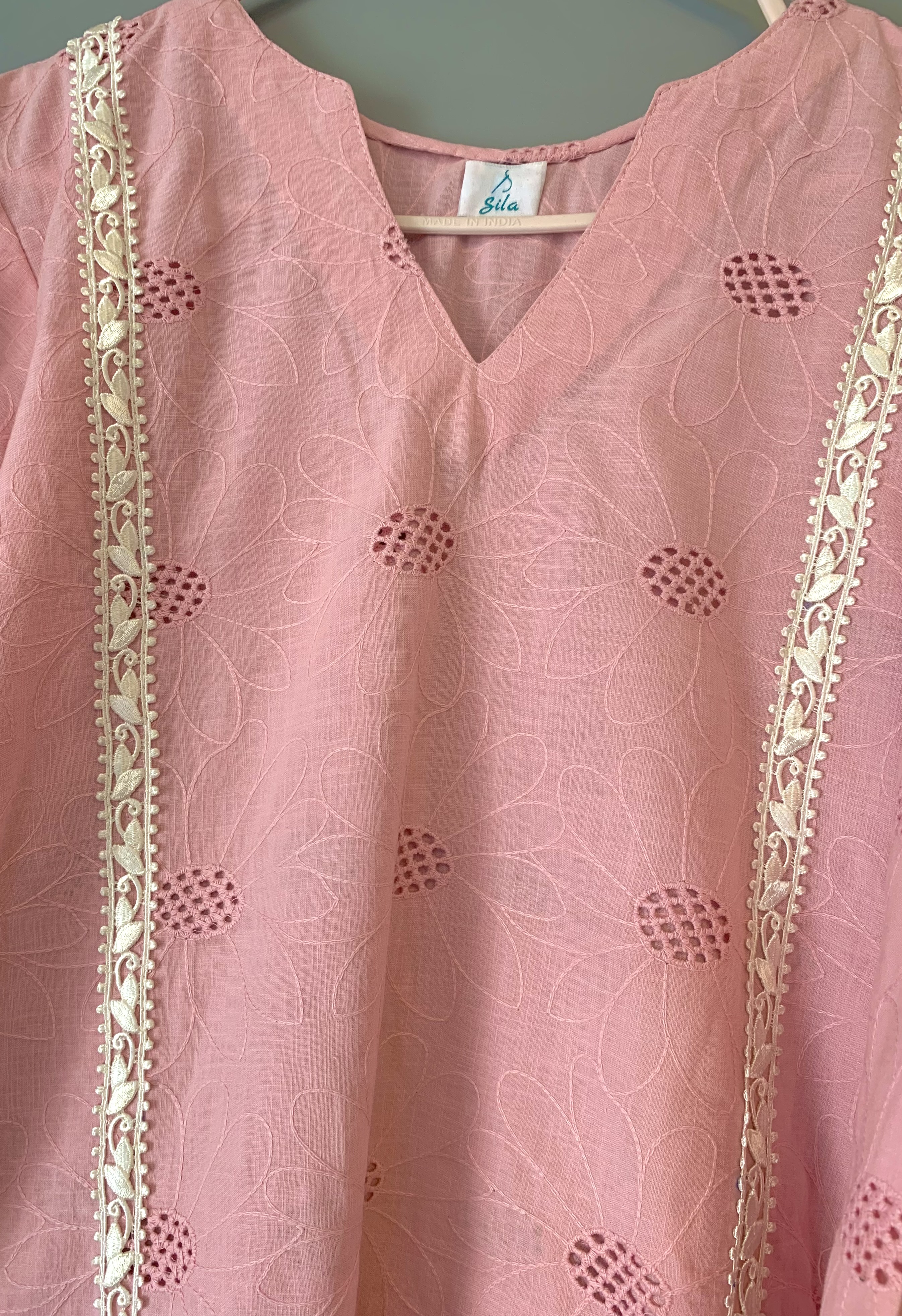 Elegant Pink Long kurta 
