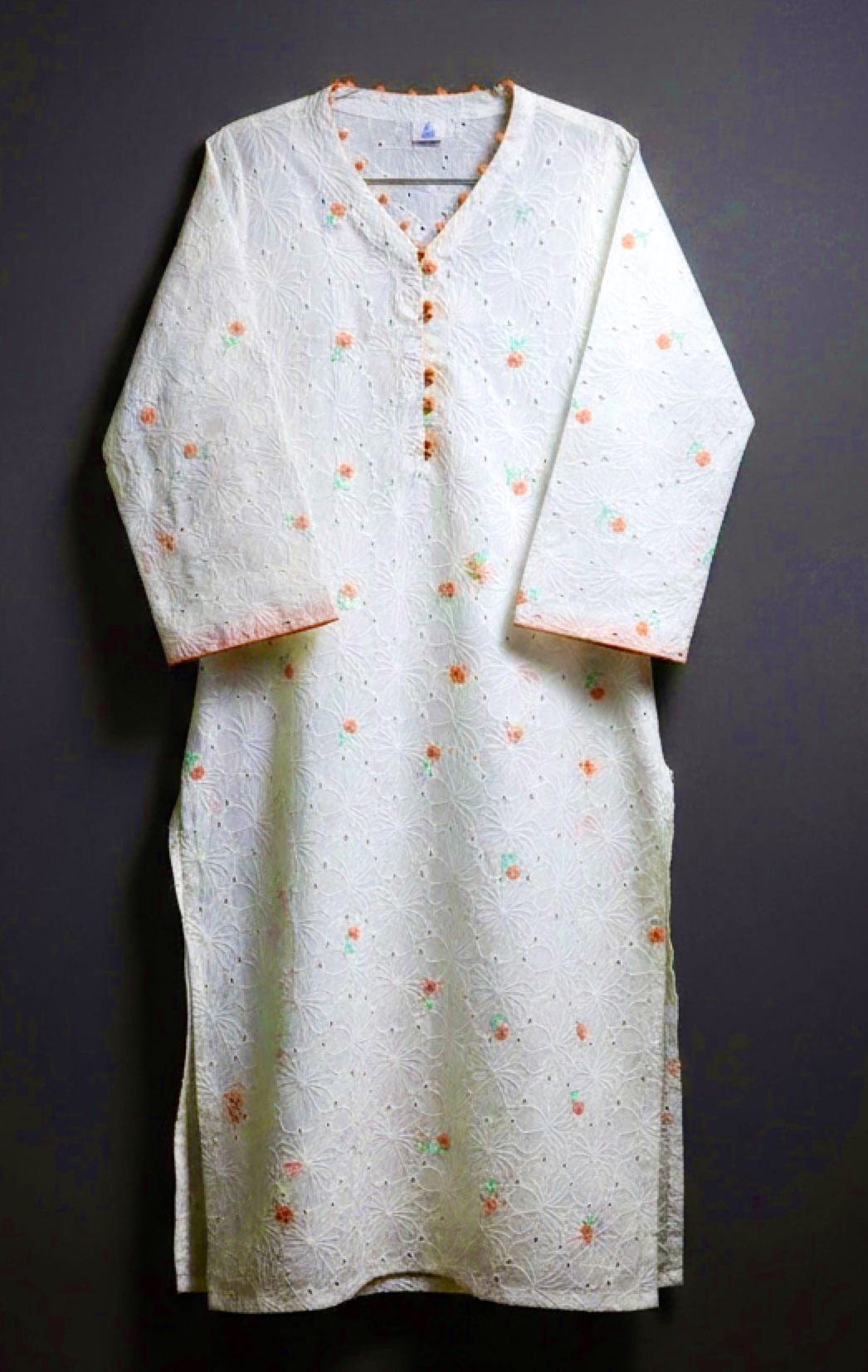 Embroidered Cotton Kurta