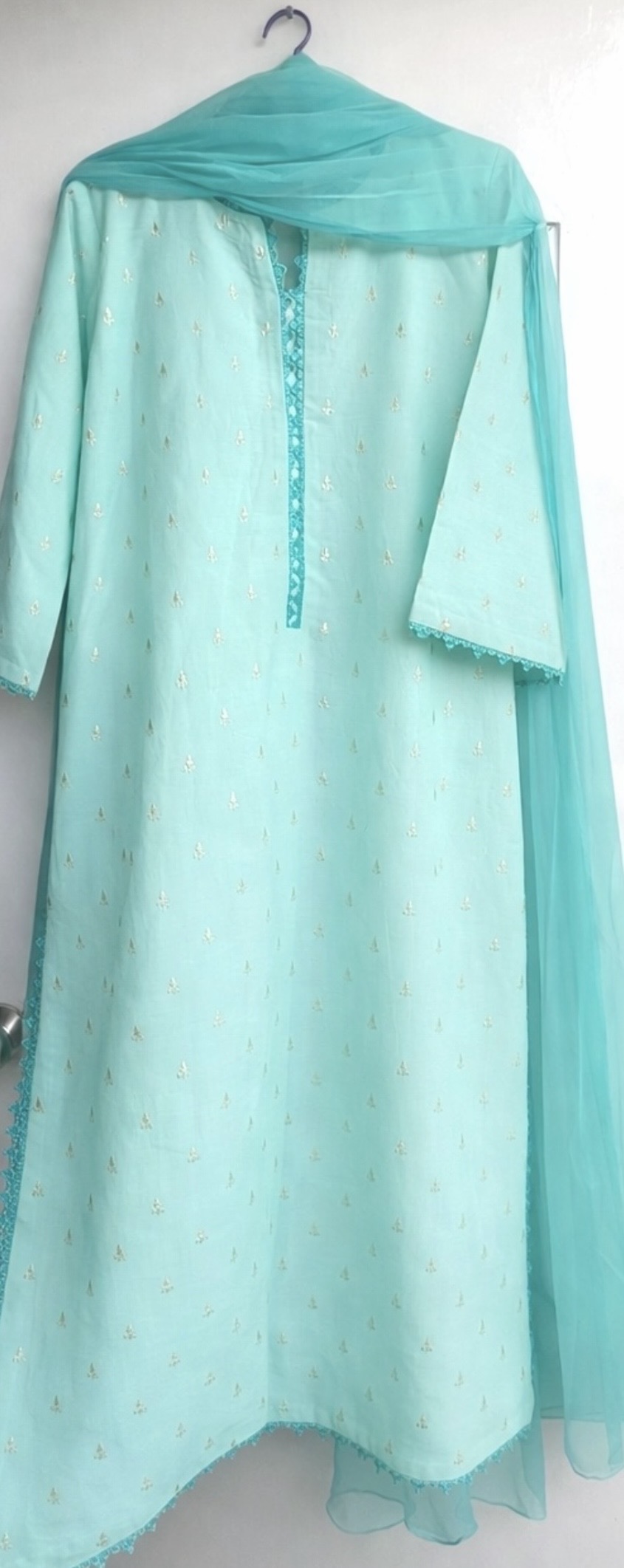 Light Blue cotton  Kurta Set