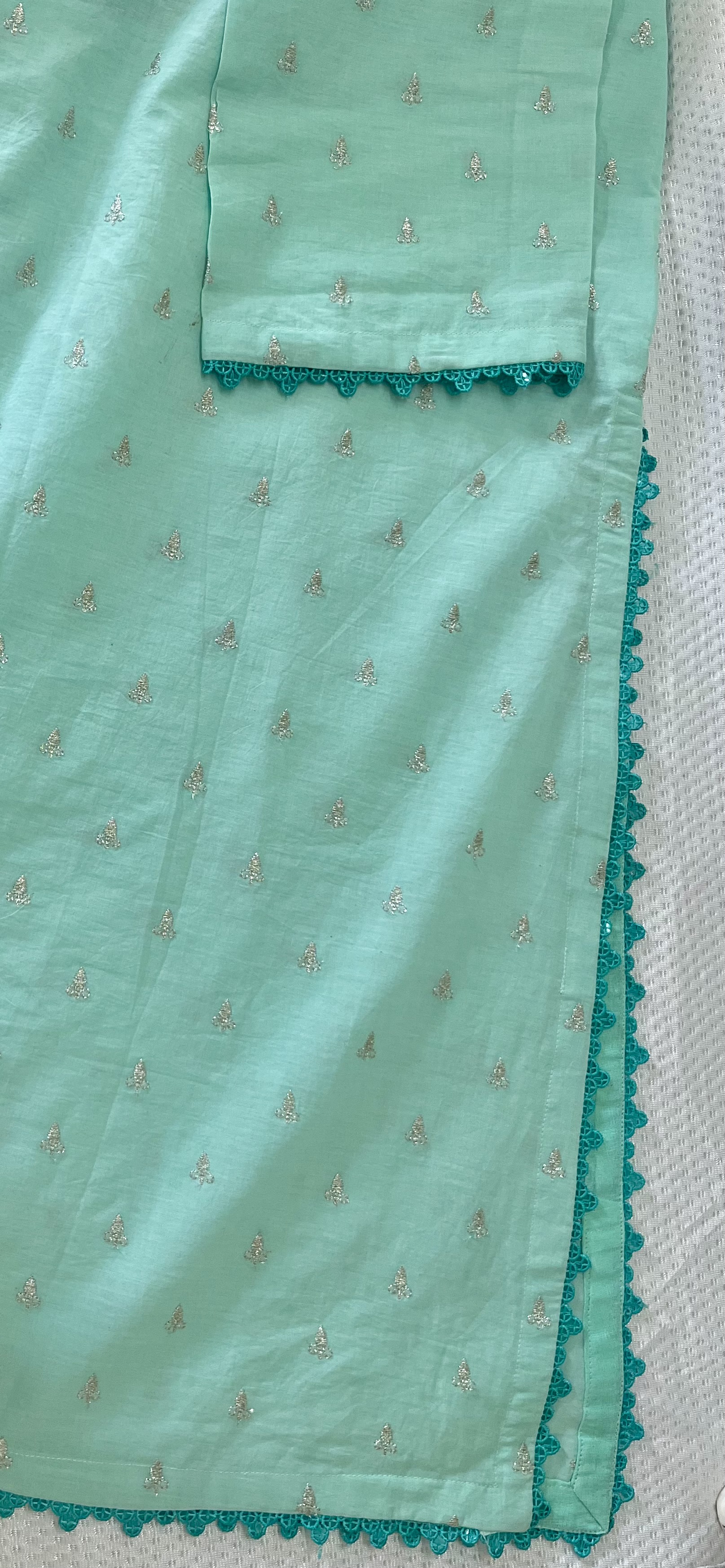 Light Blue cotton  Kurta Set