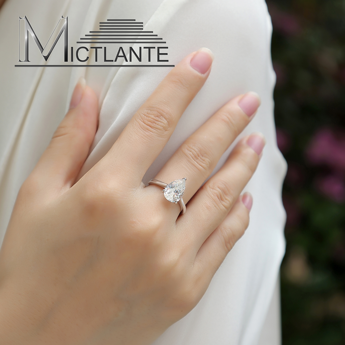 Solitario Corte Pera 