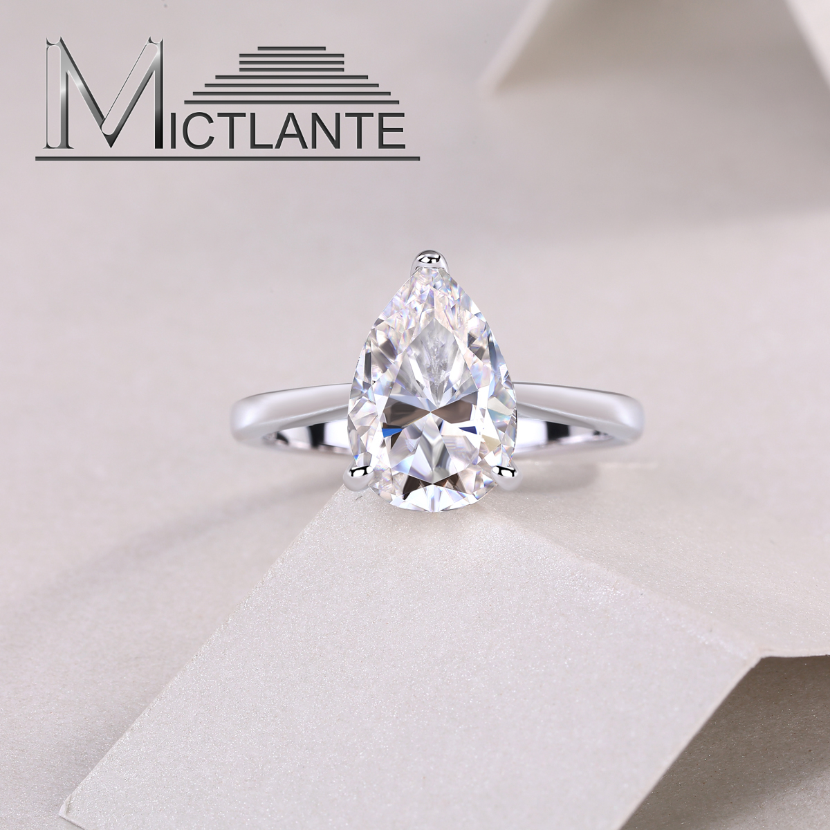 Solitario Corte Pera 