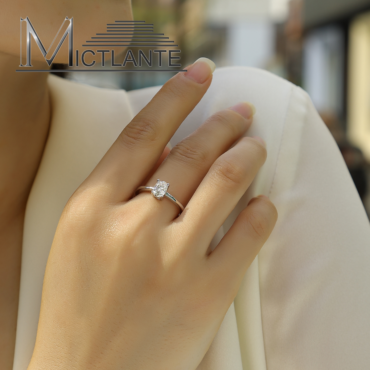 Solitario Corte Oval