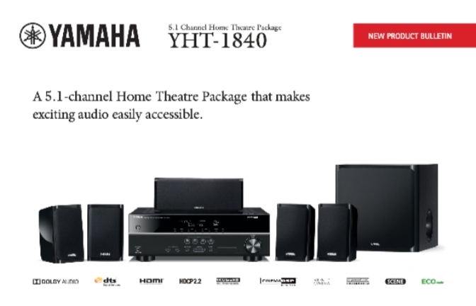 1840 YAMAHA HOME THEATRE