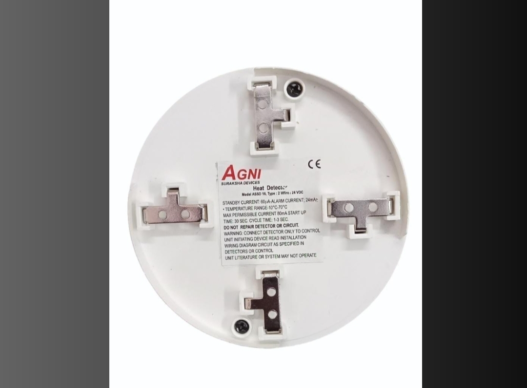 AGNI HEAT DETECTOR WITH BASE QS-951-2L