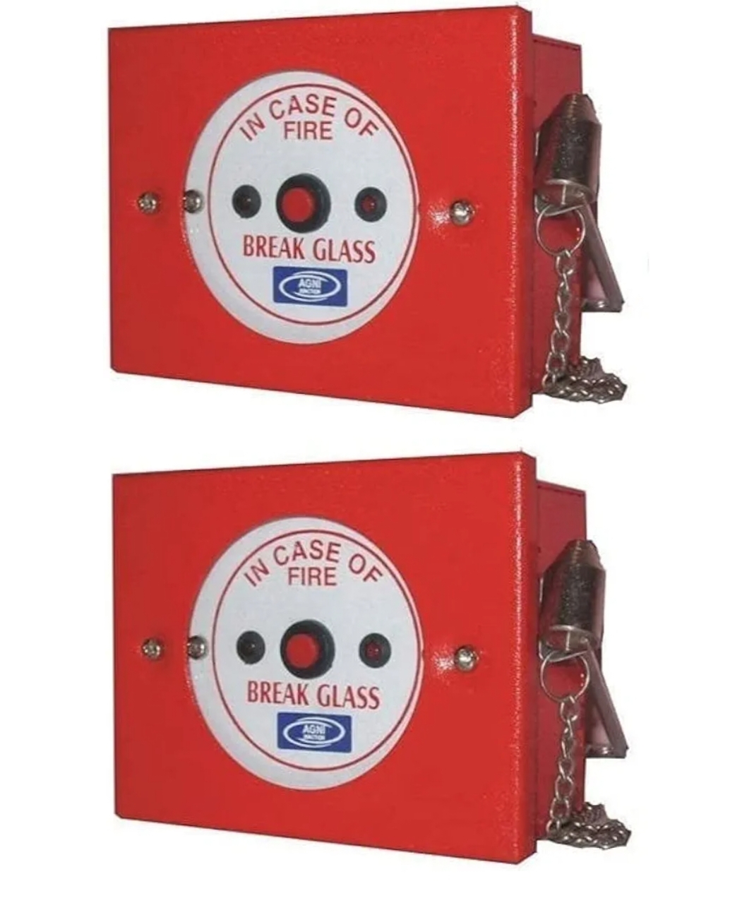 AGNI MANUAL CALL POINT WITH MS CHAIN AND HAMMER