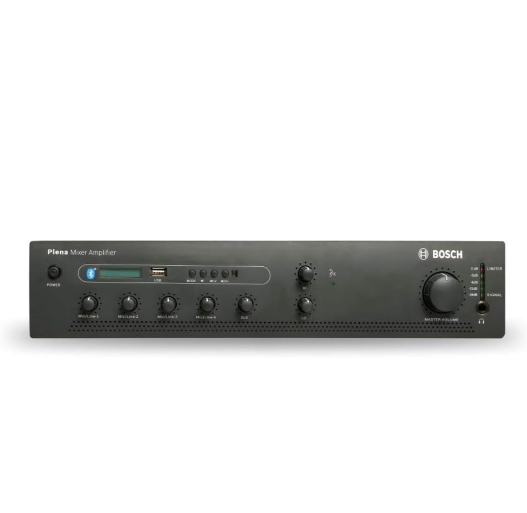 Bosch PA Plena PLE-1ME120-3IN 120 W Mixer amplifier with USB/Bluetooth
