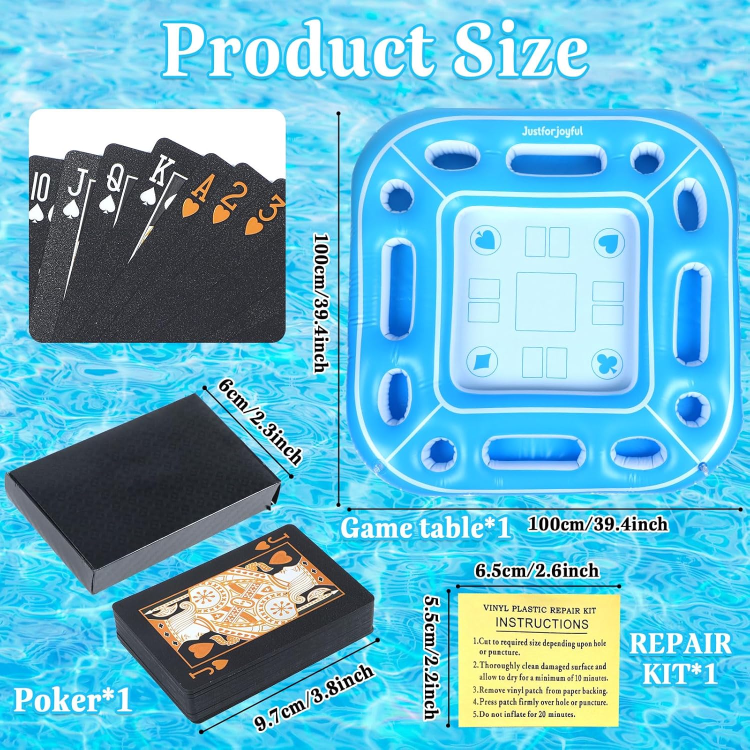 Large Floating Pool Games Table