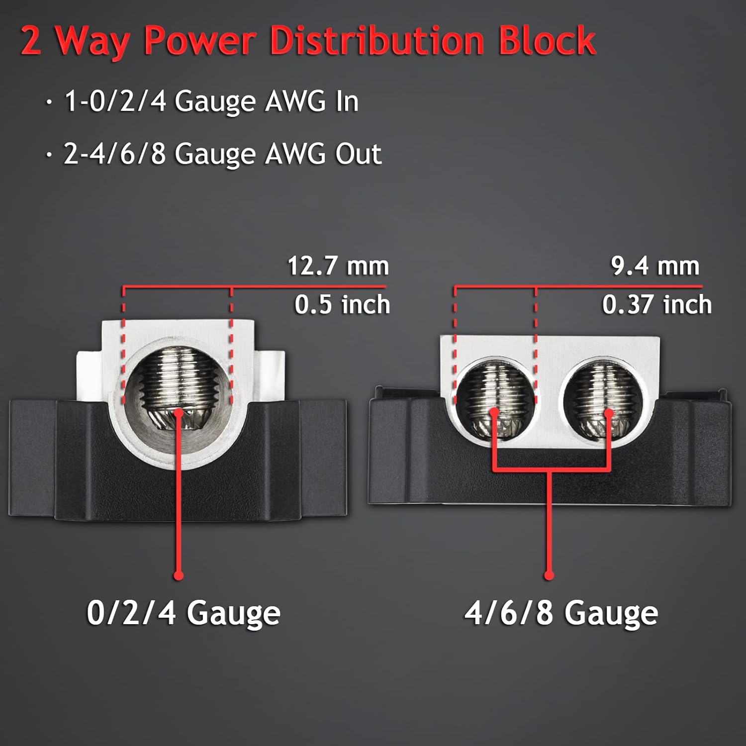 2 Way Power Distribution Block