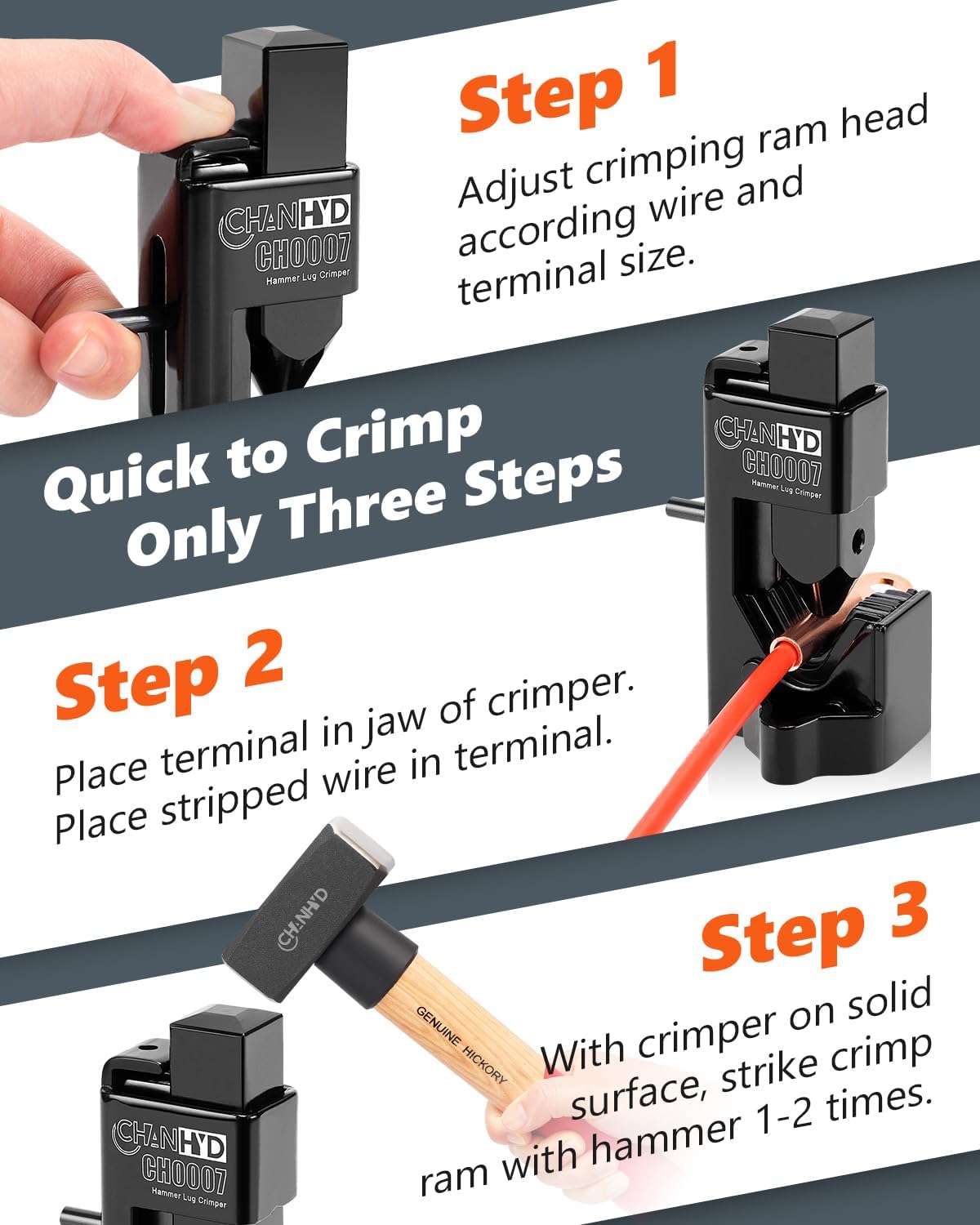 Cable Lug Crimper TH0007 V2.0