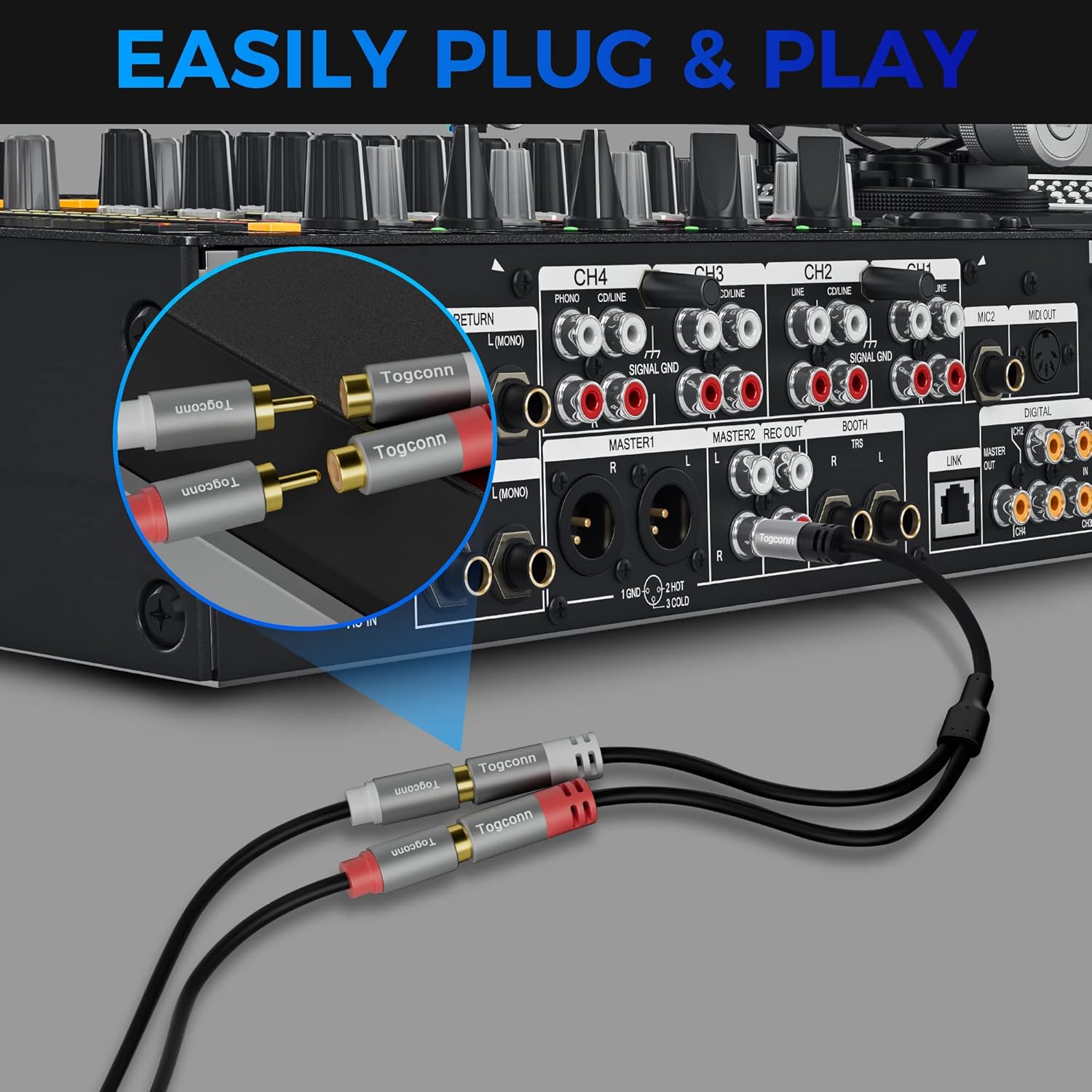 RCA Y-Adapter Splitter Cable