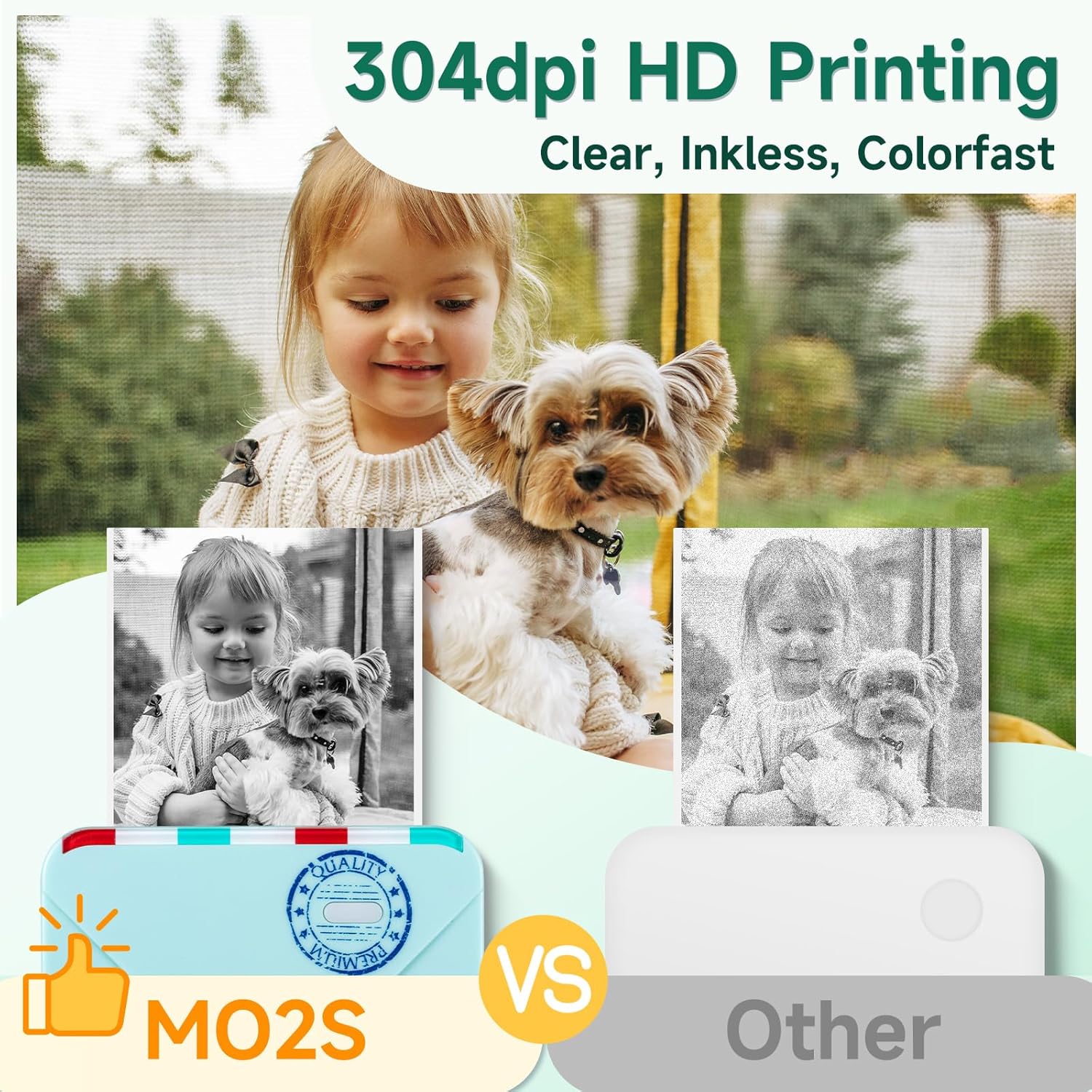 Inkless Pocket Thermal Printer M02S