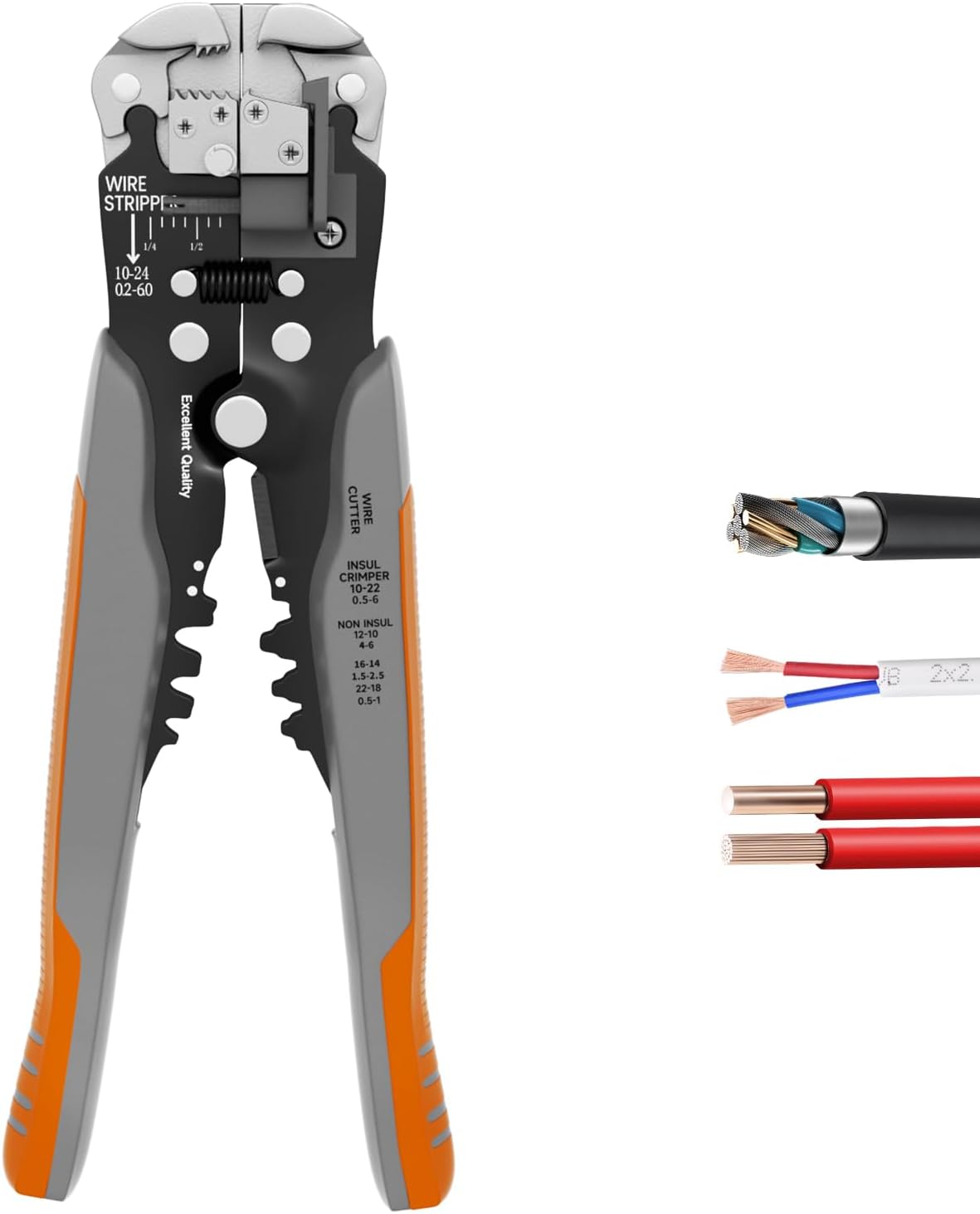 Self-Adjusting Wire Stripper Tool 3 in 1
