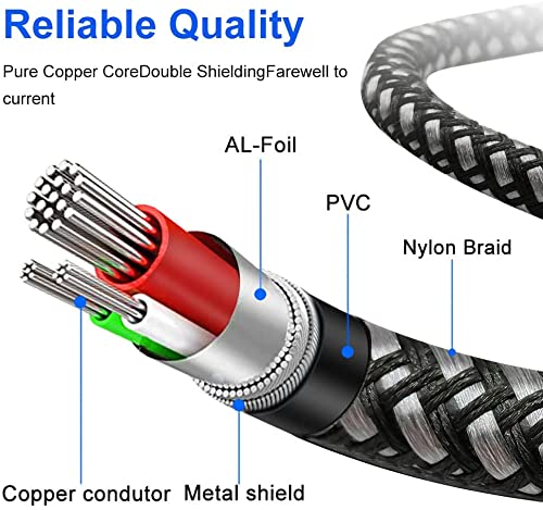 RCA Cables 2RCA Male to 2RCA Male Nylon-Braided