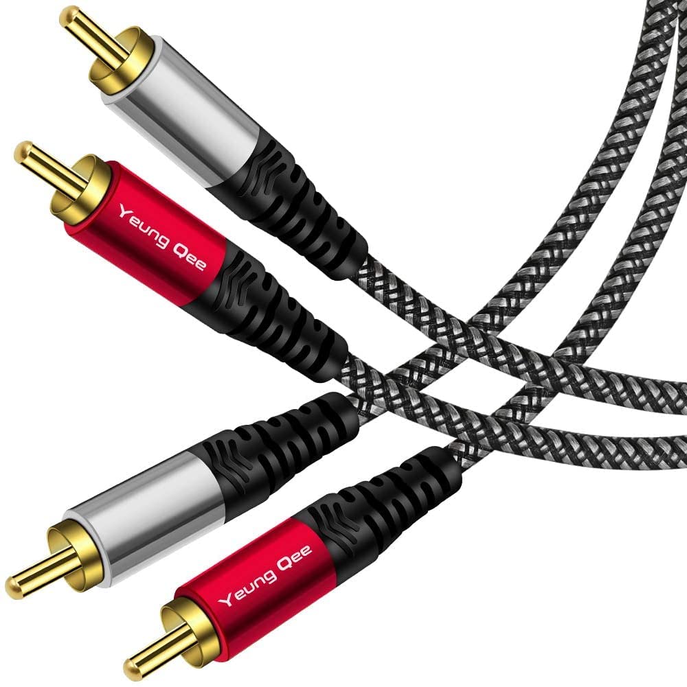 RCA Cables 2RCA Male to 2RCA Male Nylon-Braided