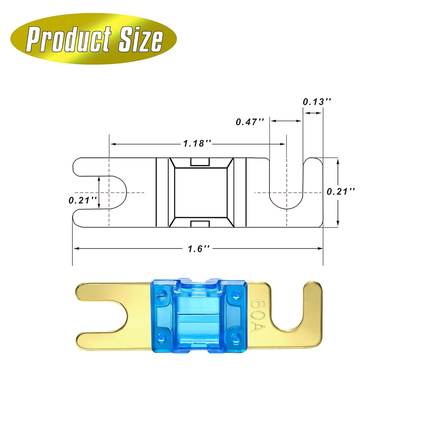 Mini ANL Fuse Gold-Plated