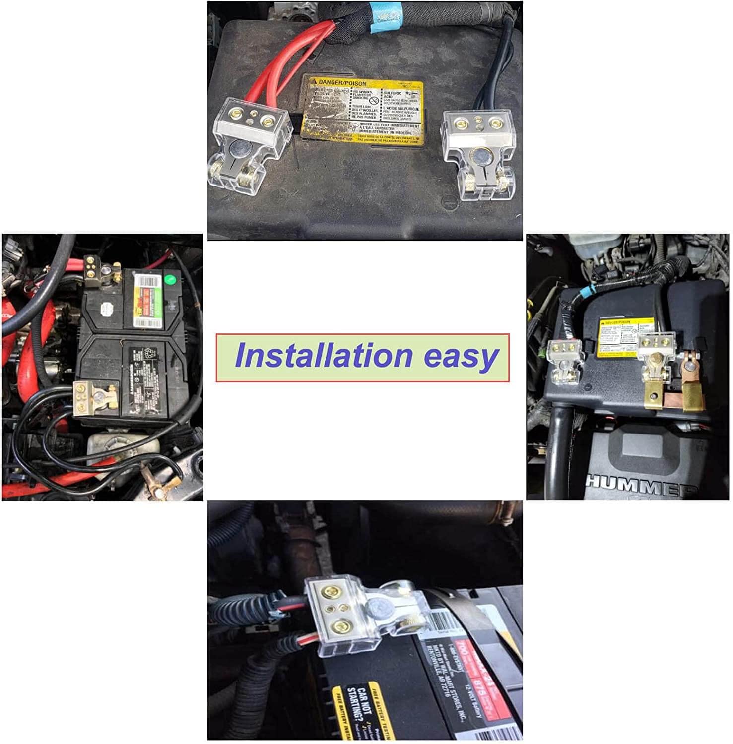 Heavy Duty Car Battery Terminals 10awg up to 1/0awg
