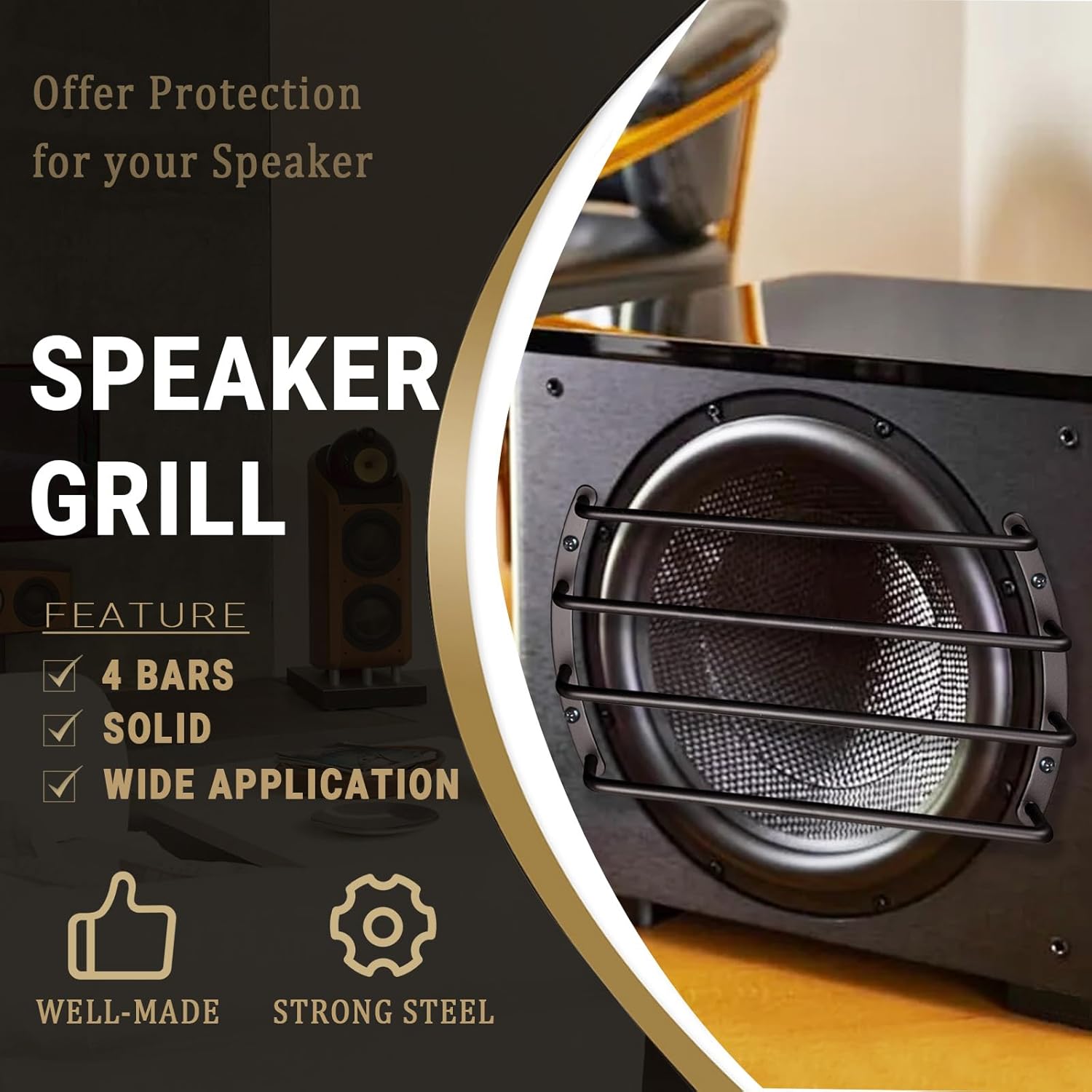10" Metal Speaker Grille Proctector Cover