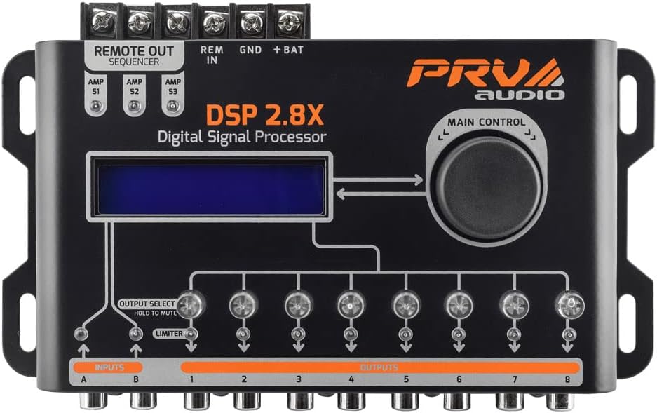 PRV AUDIO 2.8X DSP Digital Crossover With 8CH & Sequencer