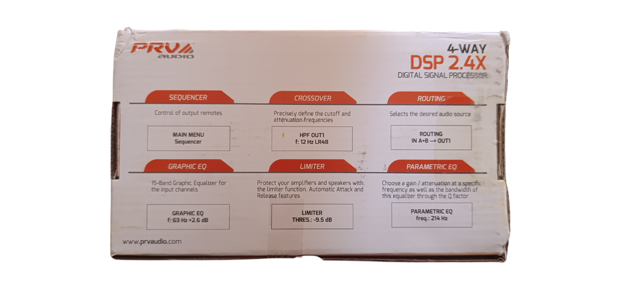 Taramps Pro 2.4S DSP Digital Crossover With 4CH & High Level In