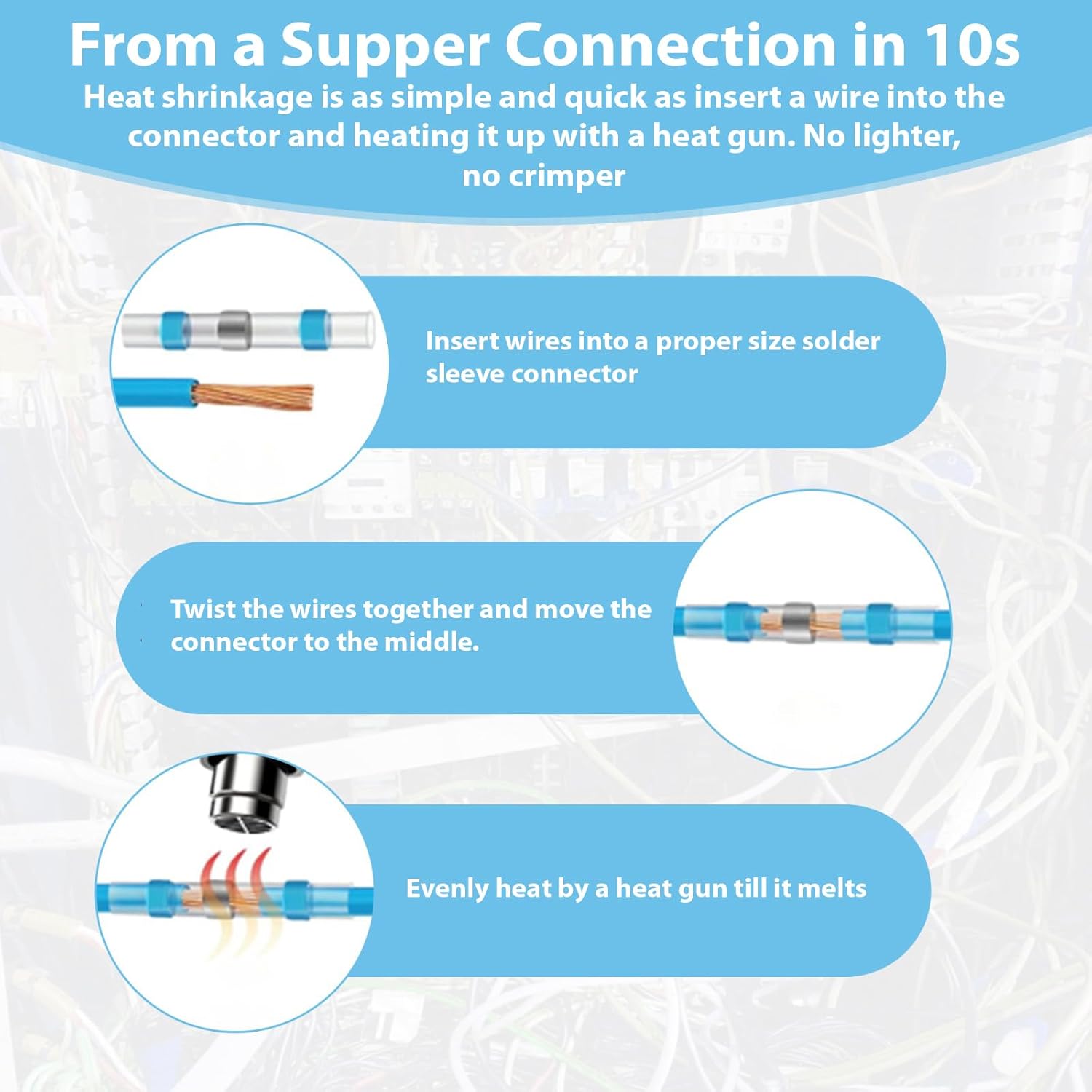 Solder Seal Wire Connectors Kit 455pcs