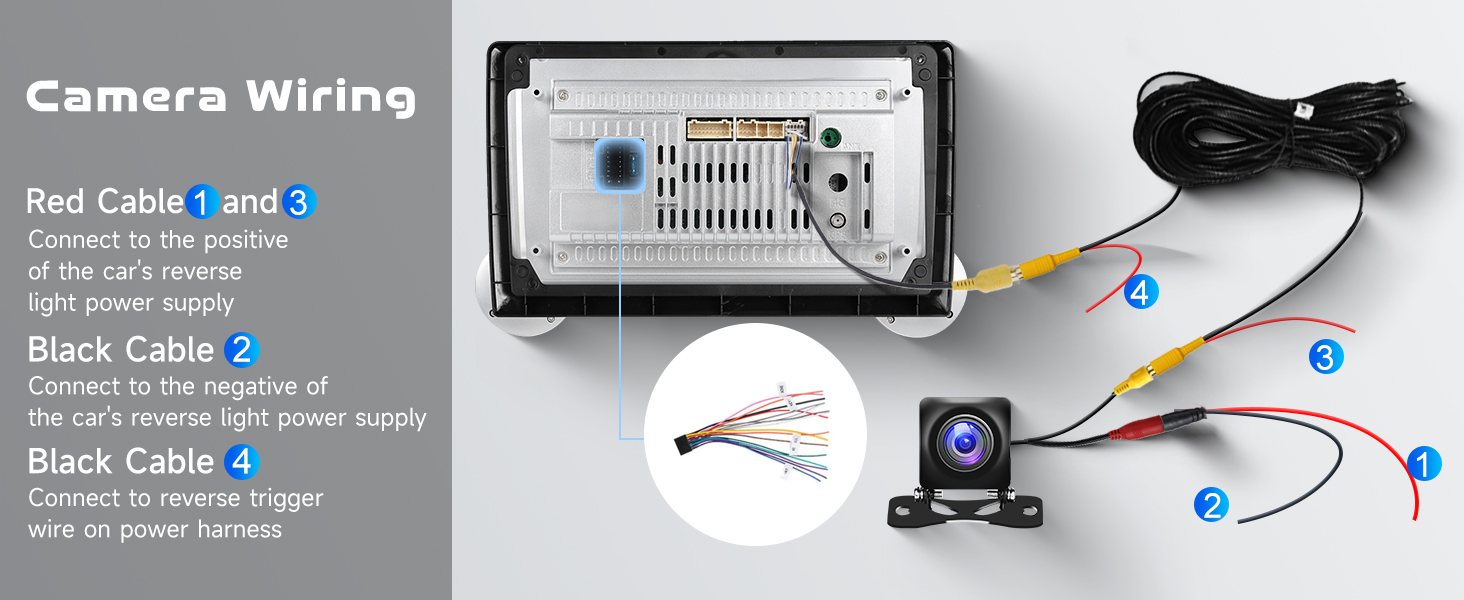10.1" Double Din Octa Core Android 13 Deck with 2gbs Ram + 64gbs Storage, BT5.0, 4x45W and Backup Camera