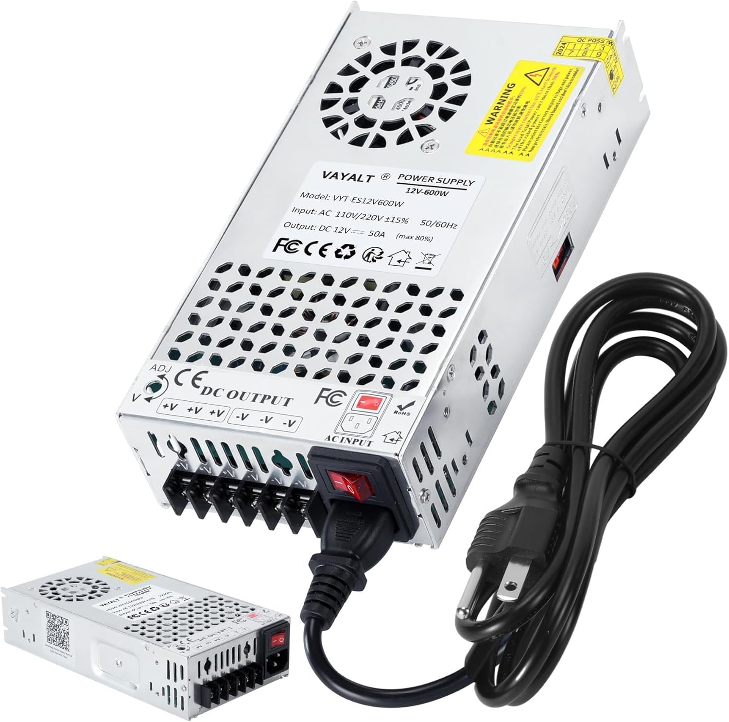 DC-12V 50A 600W Switching Power Supply