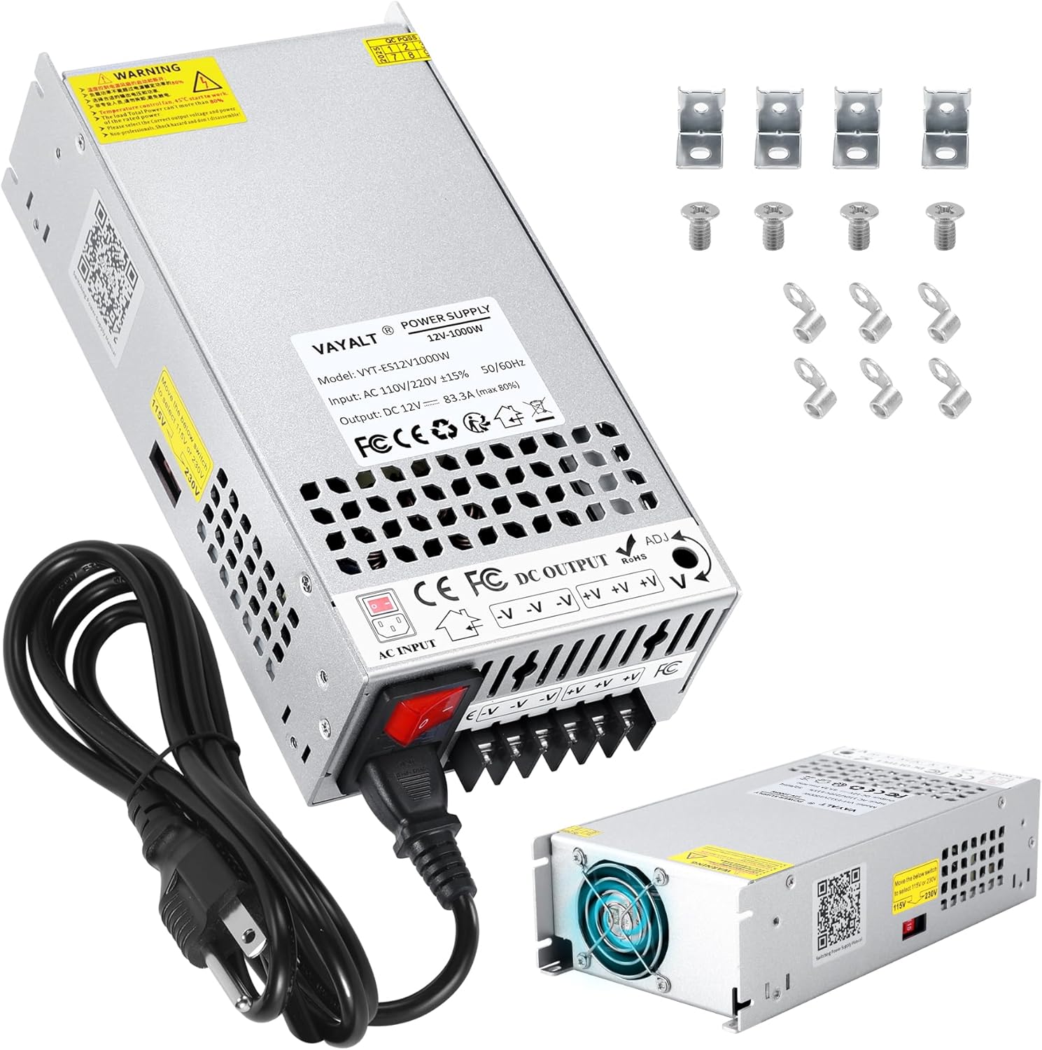 DC-12V 83.3A 1000W Switching Power Supply