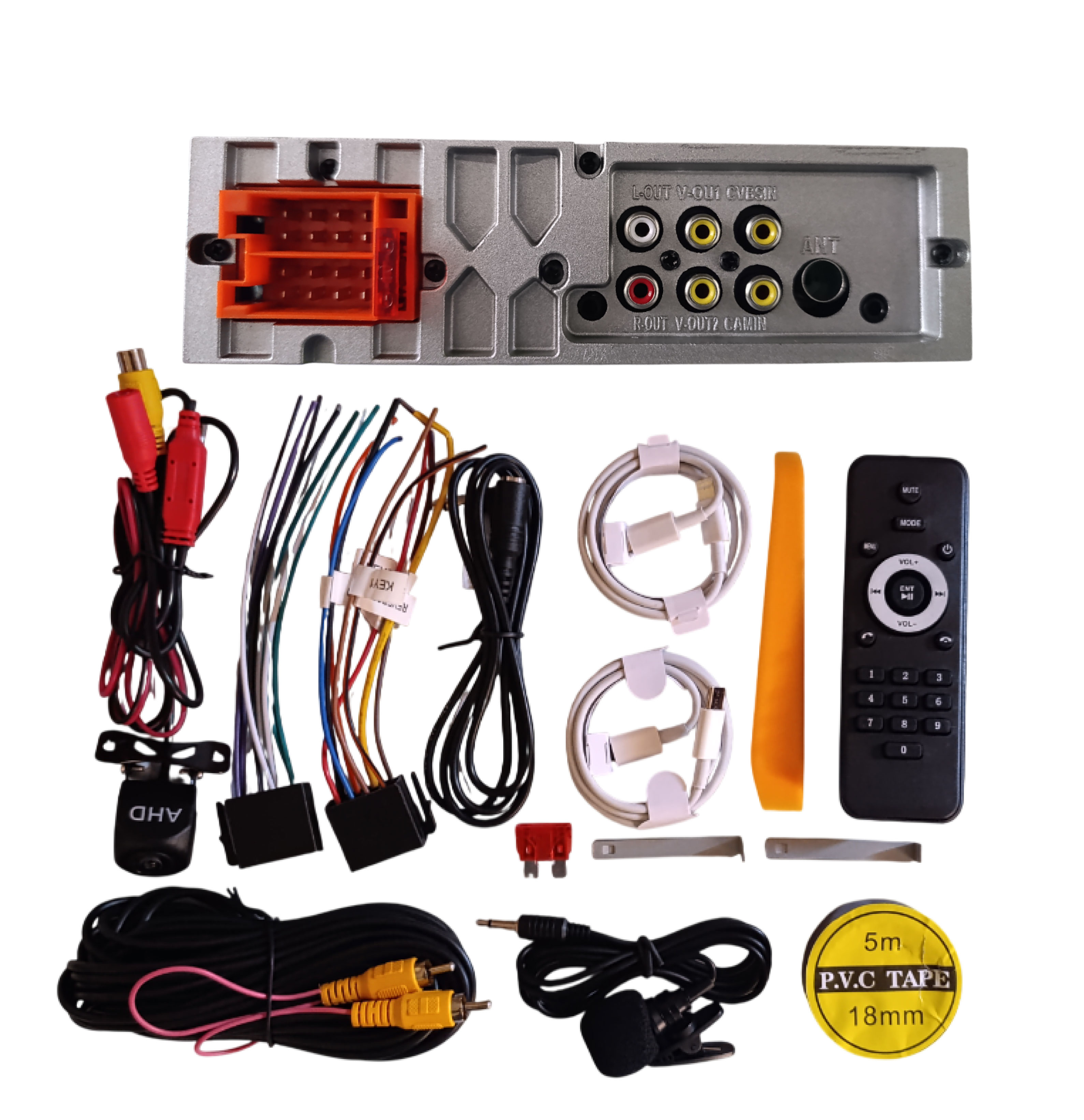 6.9" Single Din BT5.1 4x45W (QC/PD 3.0) ChromaFlow LED with Wireless AC & AA