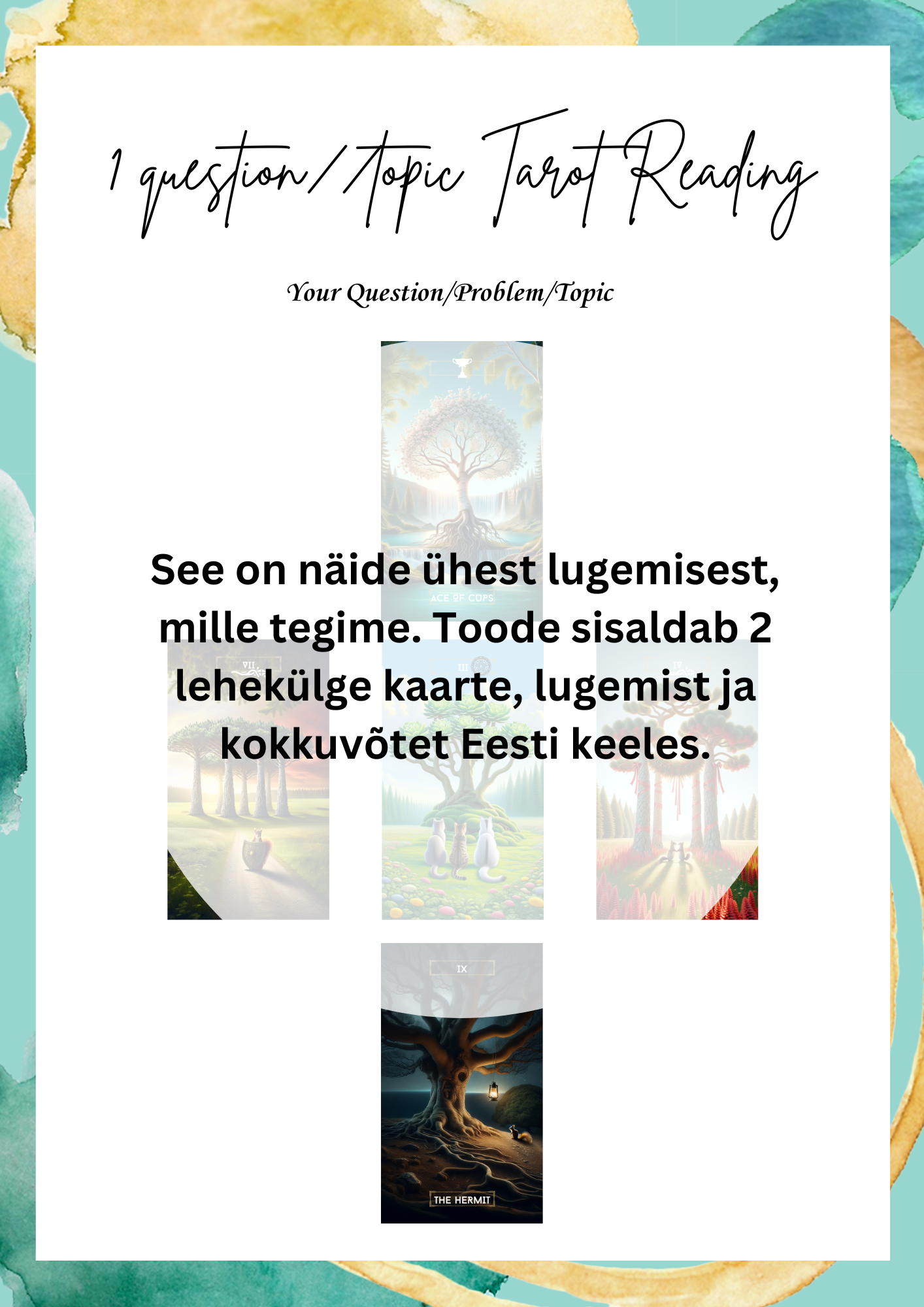 Personaalne Taro ennustus (1 teema/küsimus)