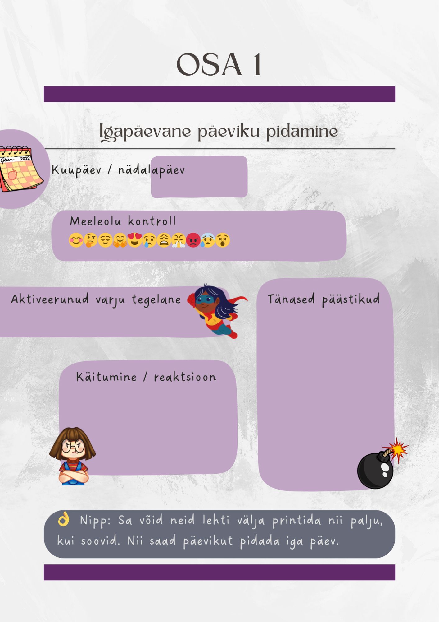 Varjutöö Suur Päevik & Juhend - Varjutöö Päeviku Teemad PDF