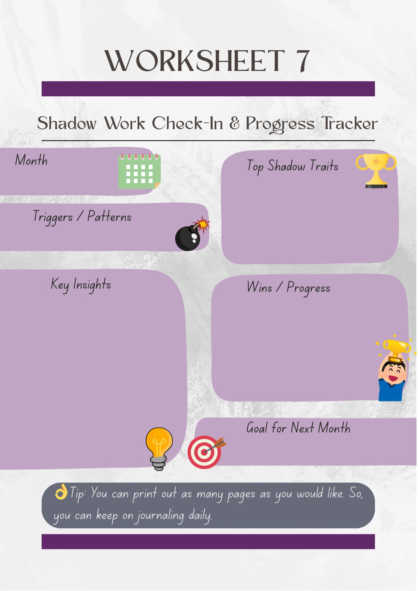 Master Shadow Word Journal & Guide - Shadow Work Journal Prompts PDF