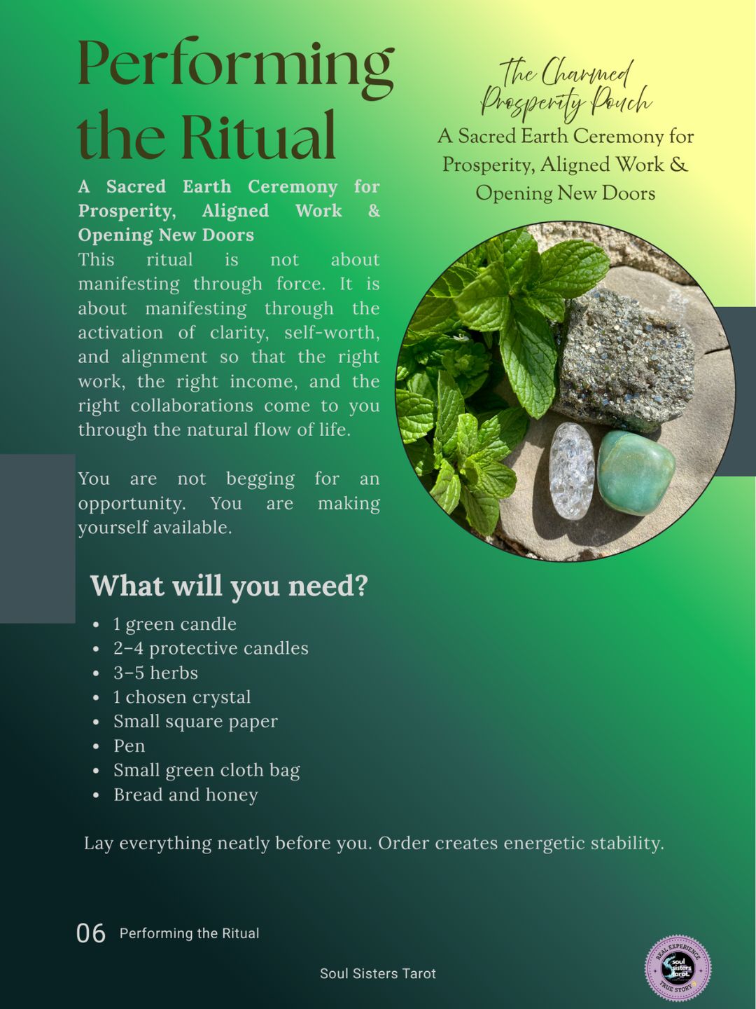 The Abundance & Opportunity Ritual: The Charmed Prosperity Pouch