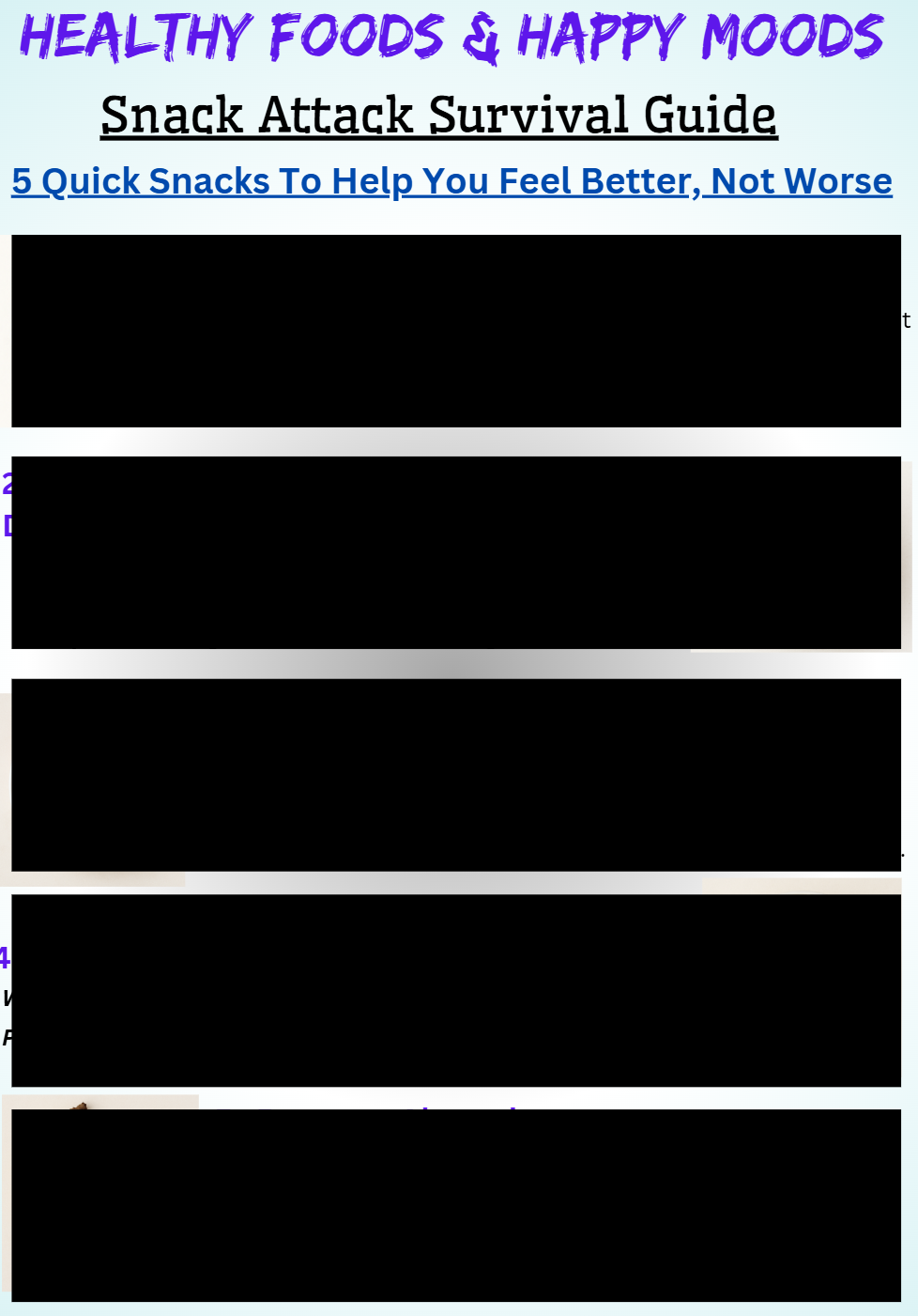 Snack Attack Survival Guide - FREE!