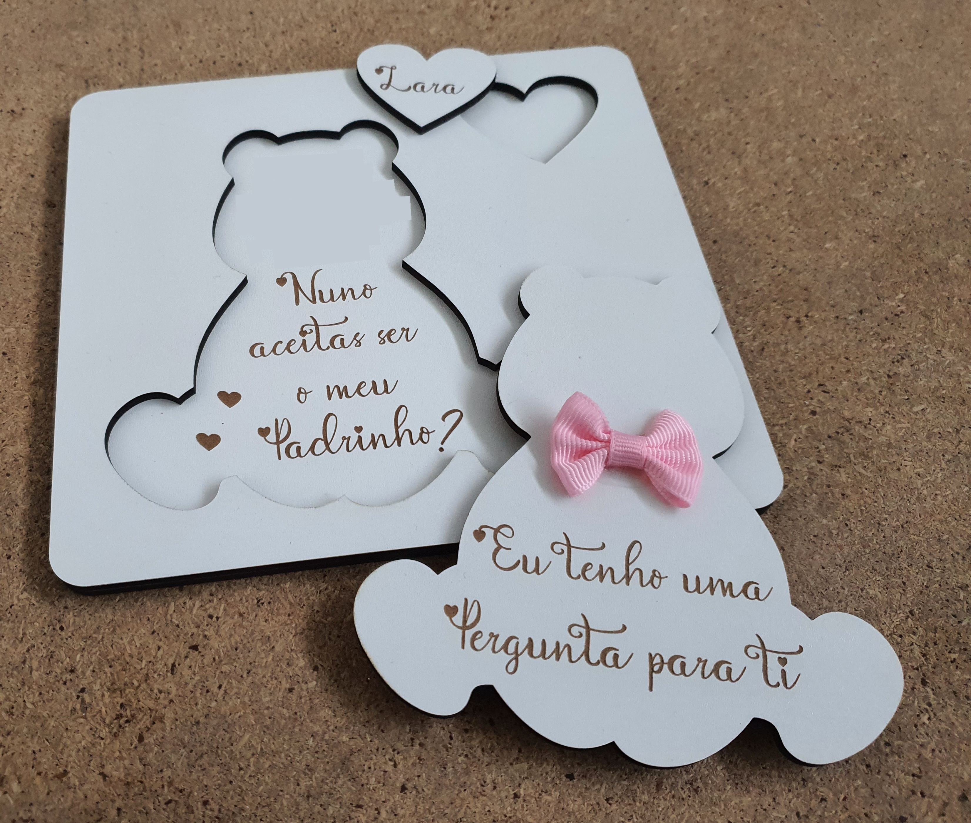 Convite de Padrinho em Madeira