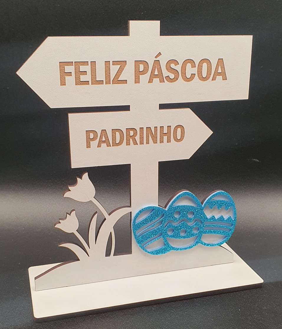 Placa Decorativa de Páscoa
