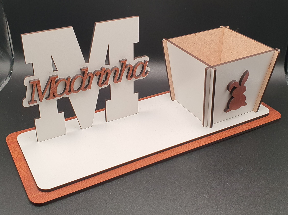 Placa com soporte para vaso