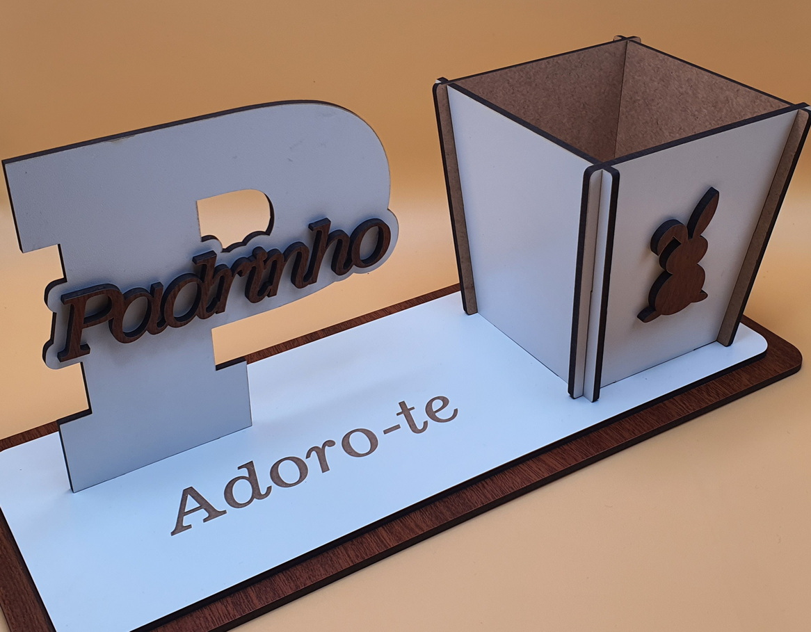 Placa com soporte para vaso