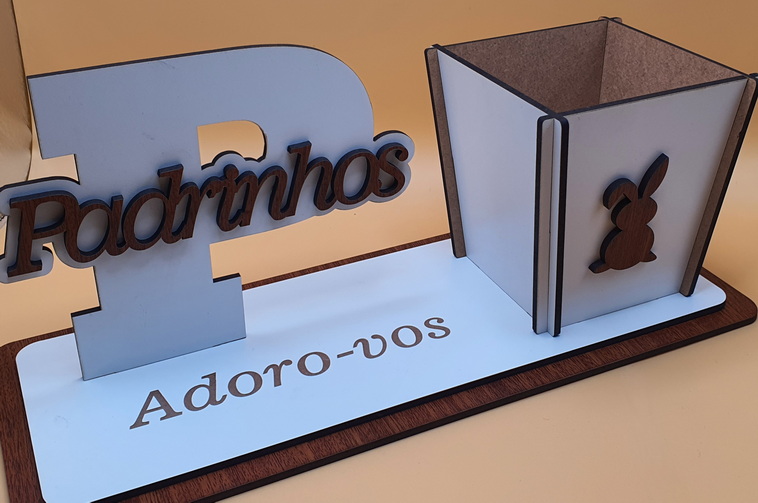Placa com soporte para vaso
